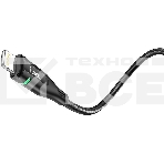 Кабель Hoco U93 Shadow iP USB (m)-Lightning (m) 1.2м черный коробка, фото3