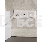 Рамка 3-местная IEK BRITE РУ-3-Бр DECOR 3D-форма белый/белый, фото2