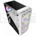 Компьютерный корпус Powercase Mistral Z4 White, Tempered Glass, Mesh, 4x 120mm 5-color LED fan, белый, ATX (CMIZW-L4), фото8