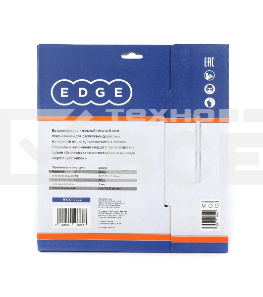 Диск EDGE by PATRIOT пильный по дереву 250х72х32/30/25,4