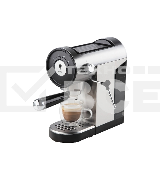 Кофеварка рожковая LEONORD LE-1749 (108134) черный/стальной, исп. кофе - молотый, 0,8 л, 1360 Вт, 20 бар