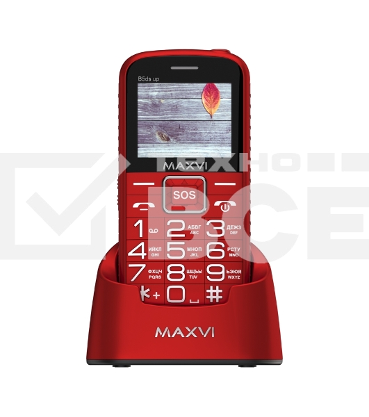 Мобильный телефон Maxvi B5ds up красный