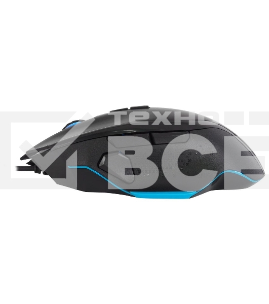 Мышь проводная Acer OMW123 черный, 6400 dpi, USB, кнопки - 8