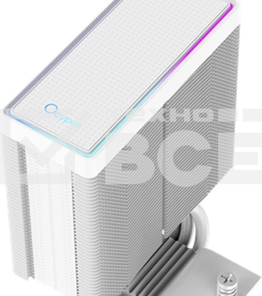 Кулер для процессора Ocypus Gaммa A40 WH ARGB Digital, 100мм ARGB FAN, Top Display Panel, 4 HEAT PIPES, 4-PIN PWM, 600-2400 RPM, 29.5DBA, HYDRO BEARING, LGA115X/1200/1700/18XX, AM4/AM5