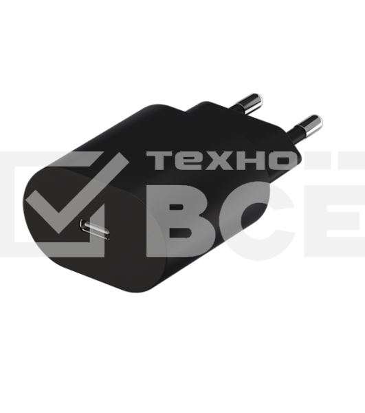 Сетевое зарядное устройство Maxvi SFC-125PD Type-C 3А 25W PD QC3.0 черный