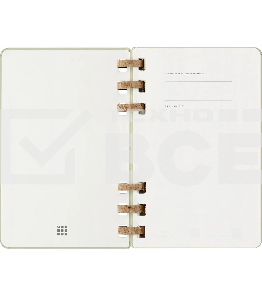 Еженедельник Moleskine ACADEMIC SPIRAL DHSPK5212AMWH3 Large 150х210мм 200 стр. кремовые страницы спираль киви