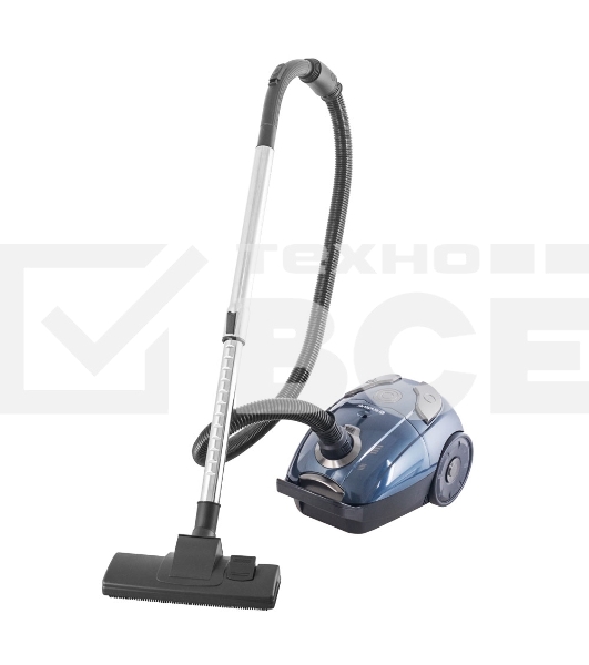 Пылесос мешкового типа Endever SkyClean VC-252, синий/серый, мощность 1800 Вт, мощность всасывания 350 Вт, объем мешка для пыли 2,5 литра