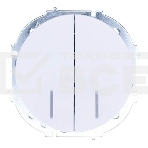 Выключатель 2-кл. СП OSEN 10А IP20 с подсветкой механизм бел. LEZARD 743-0288-112, фото 1