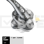 Отпариватель Kitfort КТ-927 серебристый, 2100 Вт, 30÷5 г/мин, 1200 мл, фото5