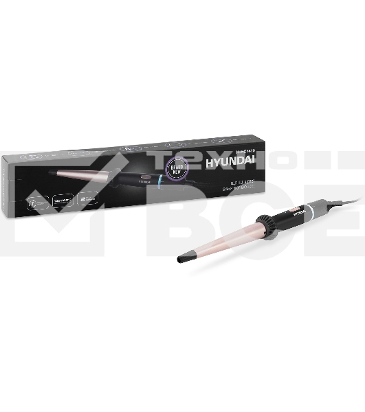 Щипцы Hyundai H-HC1410 40Вт макс.темп.:200С покрытие:керамико-турмалиновое черный