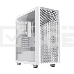 Компьютерный корпус Zircon Tropez WT без БП (Midi Tower,ATX,Бел,1*USB 3.0,1*USB 2.0)