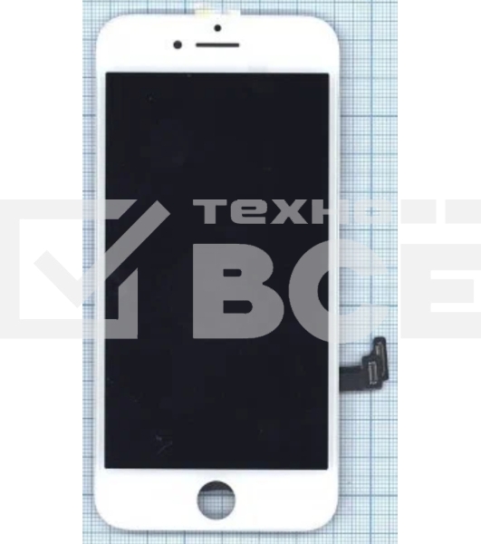 Дисплей Amperin для Apple iPhone 7 в сборе с тачскрином (IPS), белый