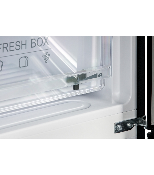 Холодильник Nordfrost RFC 390D NFGB черное матовое стекло двухкамерный 240/95л морозилка снизу