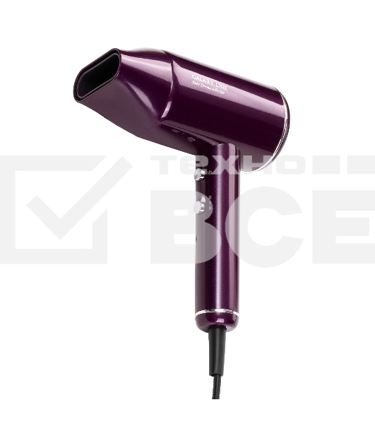 Фен для волос Galaxy Line GL 4358, violet dreams, 2100 Вт, 2 скорости потока воздуха, функция «холодный воздух», насадка-концентратор, защита мотора от перегрева