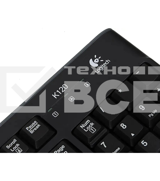 Клавиатура Logitech K120 EER проводная, USB, черный