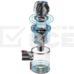 Пылесос вертикальный BQ-VC1002H серый-золотистый, питание от от аккумулятора, 45 Вт, уборка сухая, пылесборник 0.7 л, работа от АКБ max 35 мин., фото2