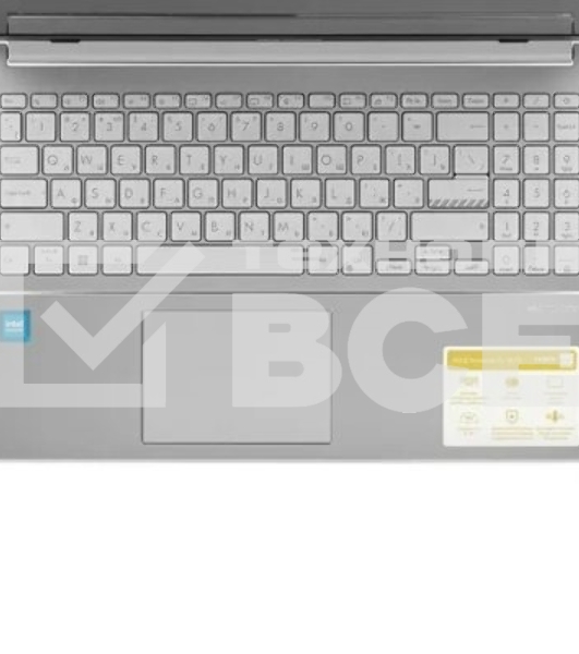 Ноутбук 15.6' IPS FHD ASUS E1504GA-BQ859 серебристый (Processor N100/8Gb/256Gb UFS/VGA int/noOS)