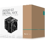 Кулер для процессора DEEPCOOL AK620 G2 DIGITAL NYX LGA1851/1700/1200/115X/AM5/AM4 (8шт/кор, TDP 260W, PWM, DUAL Fan 120мм, 6 тепл. трубок, Copper Base, черный) RET (R-AK620G2-BKNNMN-GJD-1), фото2