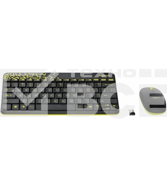 Комплект клавиатура + мышь Logitech Wireless Desktop MK240 Nano черный Retail Combo