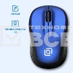 Мышь беспроводная Oklick 665MW черный/синий, 1000 dpi, радиоканал, USB, кнопки - 3, фото7