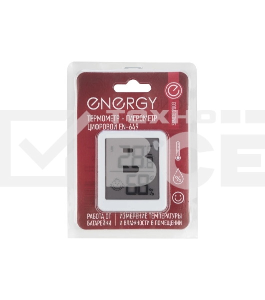 Термометр-гигрометр цифровой Energy EN-649 (110829)