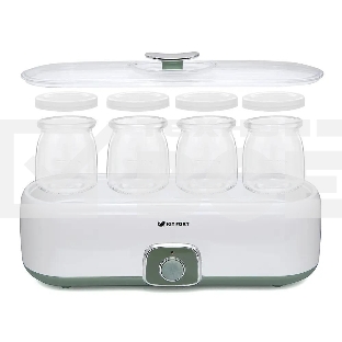 Йогуртница Kitfort KT-2006 20Вт 4б. 180 мл белый/зеленый