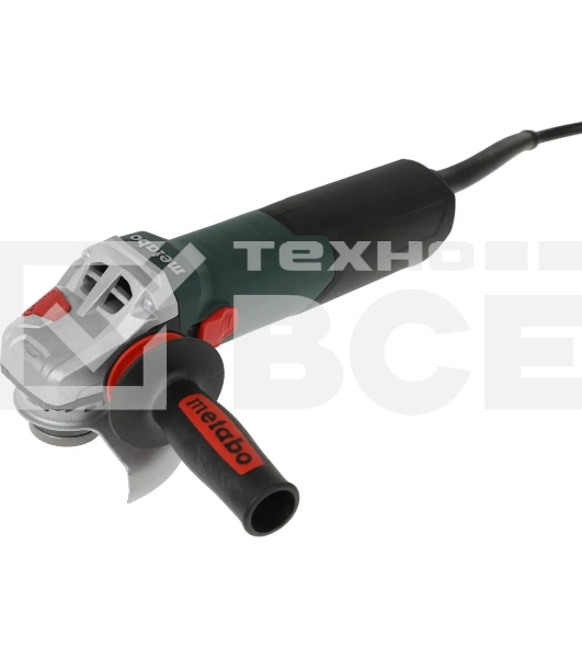 Шлифмашина угловая Metabo WEV 15-125 Quick 600468000 1550вт, 125 мм, 3.5Нм, 11000 об/мин, вес 2.5 кг