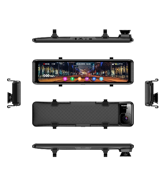 Видеорегистратор TrendVision MR-1100, 3840x2160, 11', с камерой заднего вида, GPS/ГЛОНАСС, Wi-Fi, G-сенсор