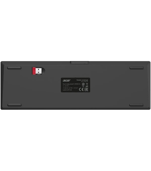Клавиатура Acer Nitro OKR400 механическая черный USB беспроводная BT/Radio Multimedia for gamer LED (ZL.KBDEE.01A) кабель 1.5м