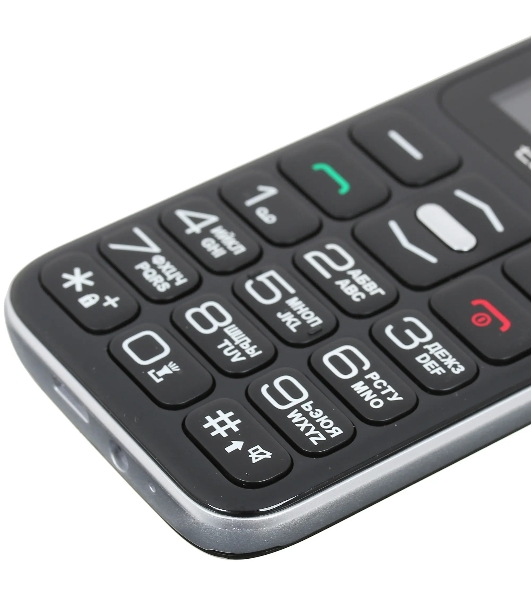 Мобильный телефон teXet TM-B209 черный
