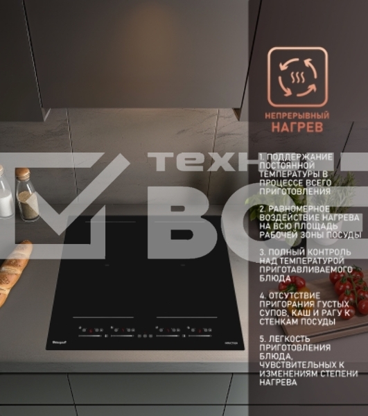 Стеклокерамическая панель Weissgauff HI 644 Flex Premium