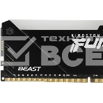 Оперативная память Kingston Fury Beast, DDR4, 32GB (1x32 GB), 2666 MHz, CL16, с радиатором, RGB, чёрный, фото4