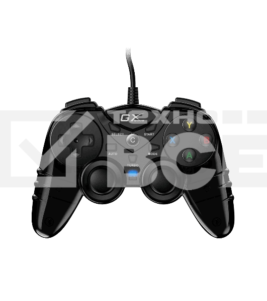 Геймпад Genius GX-17UV, (PC, PlayStation 3), two vibration motors, 2 joysticks, cable: 1.8 m, color: black