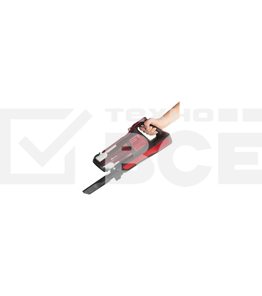 Пылесос вертикальный Blackton Bt VCA1401B красный, питание от аккумулятора, 120 Вт, уборка сухая, пылесборник 0.6 л, работа от АКБ max 40 мин