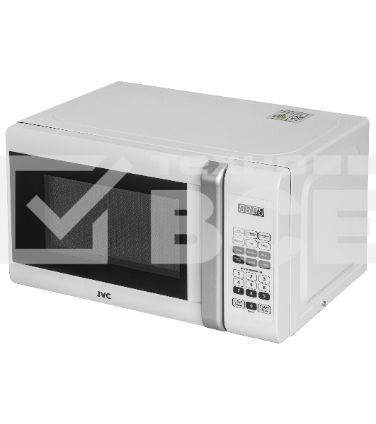 Микроволновая печь JVC JK-MW380S белый, 20 л, 700 Вт, переключатели - сенсор