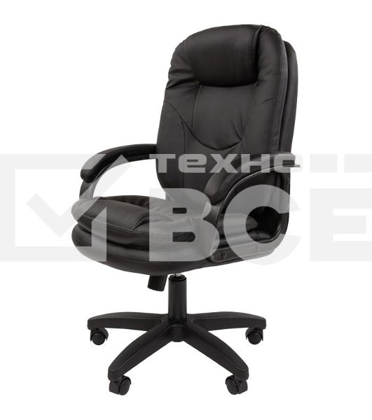 Кресло офисное Chairman 668 LT NEW экопремиум, черный, Россия