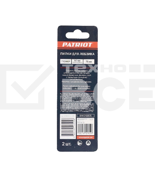 Пилка для лобзика по ламинату T101AOF (2 шт.) EDGE by PATRIOT 814010005