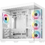 Компьютерный корпус Deepcool CG530 4F WH без БП, боковое окно (панорама), 3x120мм ARGB Reverce вентилятора на боковой стенке, 1x120мм ARGB вентилятор сзади, белый, ATX, фото5