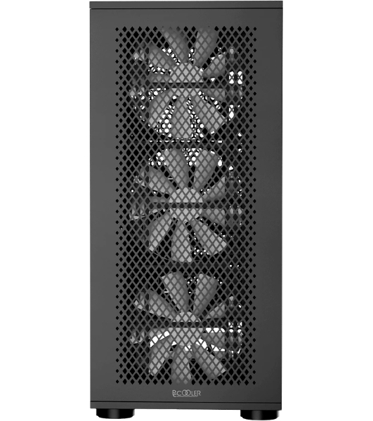 Компьютерный корпус PcCooler ME200 MESH BK черный без БП ATX 2xUSB 3.0 audio bott PSU