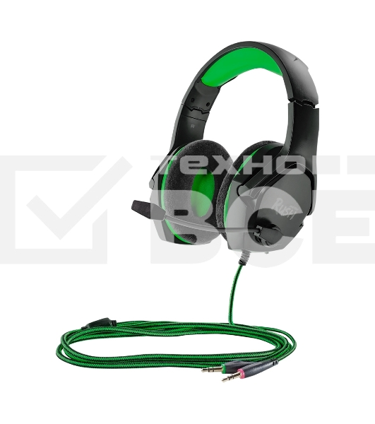 Игровая гарнитура Smartbuy (SBHG-9760) RUSH ASPID черный/зеленый
