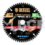 Пильный диск по алюминию Denzel ф165 х 20 мм, 60 зубьев 733747, фото 1