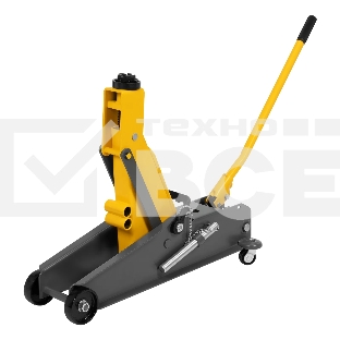 Домкрат гидравлический подкатной с фиксатором Denzel 3 т, 190-532 мм, SUV