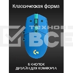 Мышь проводная Logitech G102 LIGHTSYNC синий, 8000 dpi, USB, кнопки - 6, фото8