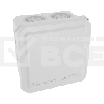 Коробка ответвительная DKC с 8+2 кабельными вводами д.20/20мм, IP55,70х70х40мм, фото 1