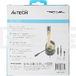 Гарнитура A4Tech Fstyler FH100U желтый/черный, проводная, фото3