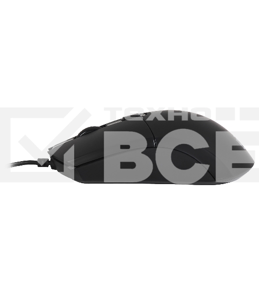 Мышь проводная Oklick 207M черный, 2400 dpi, USB, кнопки - 4