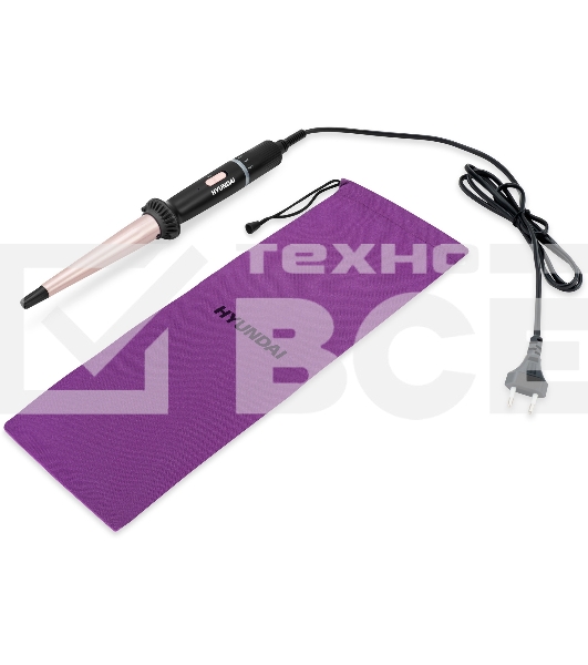 Щипцы Hyundai H-HC1410 40Вт макс.темп.:200С покрытие:керамико-турмалиновое черный