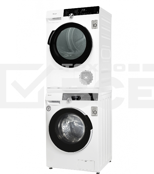 Сушильная машина Weissgauff WD 599 DC Inverter Heat Pump кл.энер.:A+++ макс.загр.:8кг белый