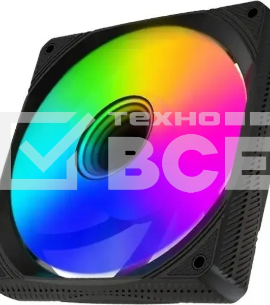 Вентилятор для корпуса Bloody BD-CF120ARGB1 ARGB черный, 120 мм, 1600 об/мин, 26 дБ, 4 pin