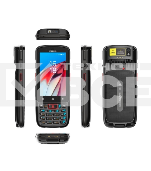 Терминал сбора данных Meferi ME40K (ME40K-Q112BM13YNC5S) 2D Image Meferi SE5070, 4/64 ГБ, Android 12, USB, Bluetooth, WiFi, NFC, USB Type-C, MicroSD, SIM, 2G, 3G, 4G, POGO-PIN, 4 